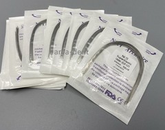 Dental Orthodontic Arch Wire Super Elastic NITI Round Rectangular Natural Form