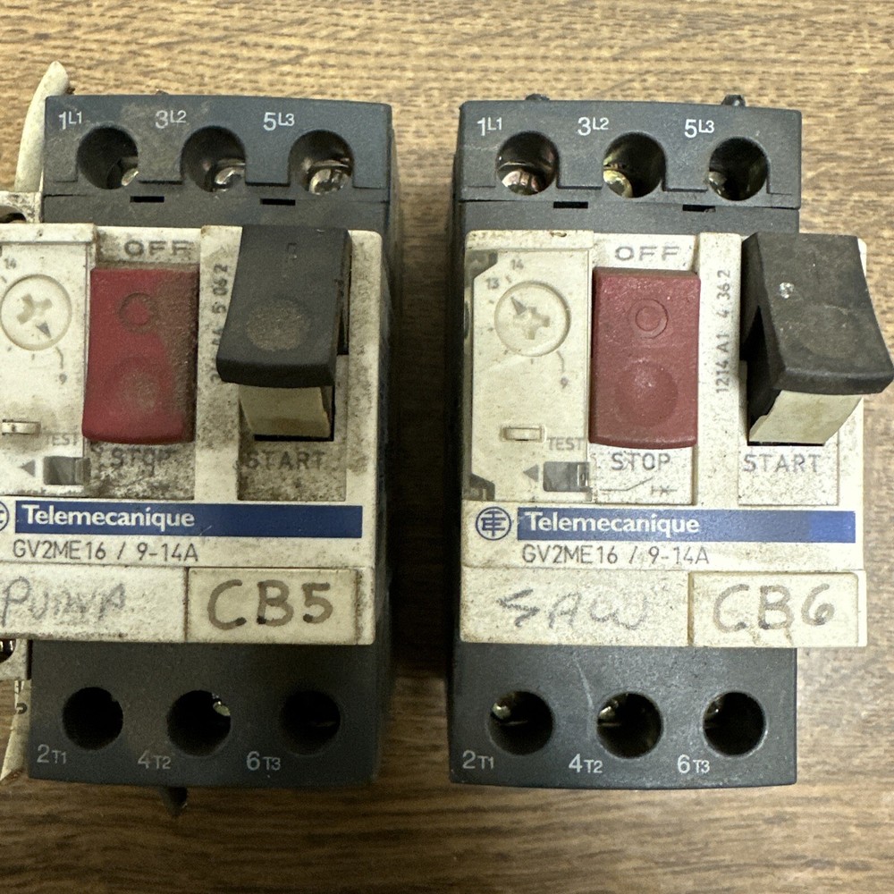 Telemecanique,GV2ME16,Motor Protector Switch LOT of 2