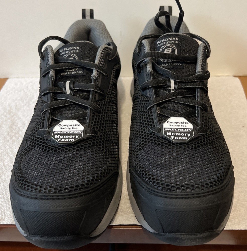 NEW Skechers Work ASTM F2412/2413-18 Composite Toe Relaxed Fit Memory Foam Sz 8