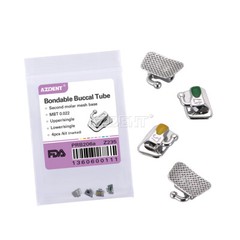 Dental Brackets de Ortodoncia AZDENT Tubos Bucales 1° y 2° Molar Roth/MBT .022