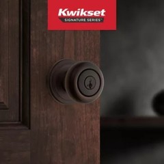 Kwikset Hancock Keyed Entry Door SmartKey Venetian Bronze / Satin Nickel No Key