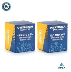 45 5 uF 370 440VAC Dual Run Start Round Capacitor for AC Unit Fan or Heat Pump