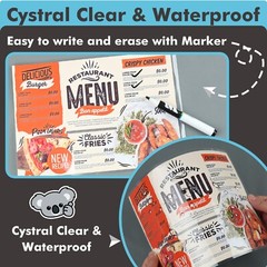 Koala Thermal Laminating Pouches 11.5×17.5 In 50 Sheets 5 Mil Seal 11×17 Menu
