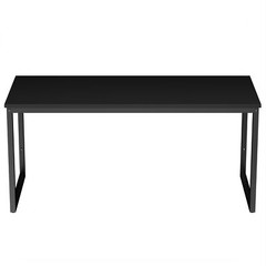 Computer Desk 55″ Large Laptop PC Study Writing Table Simple Office Desk Black