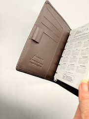 Rare Filofax Slim Pocket Topaz Brown leather Organizer Planner unused retired