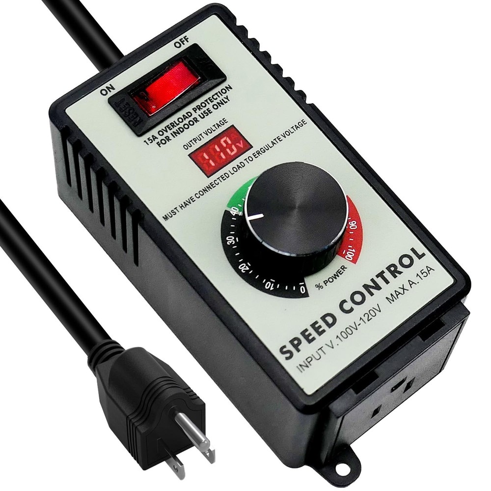 AC Motor Speed Controller 120V Variable Voltage Regulator with LED Display | …