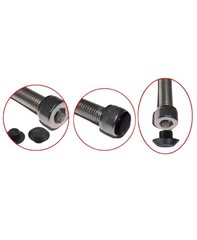 M5 Rubber Black Hex Socket Allen Bolt Screw Nut Head Cover Cap Protectors 10Pcs