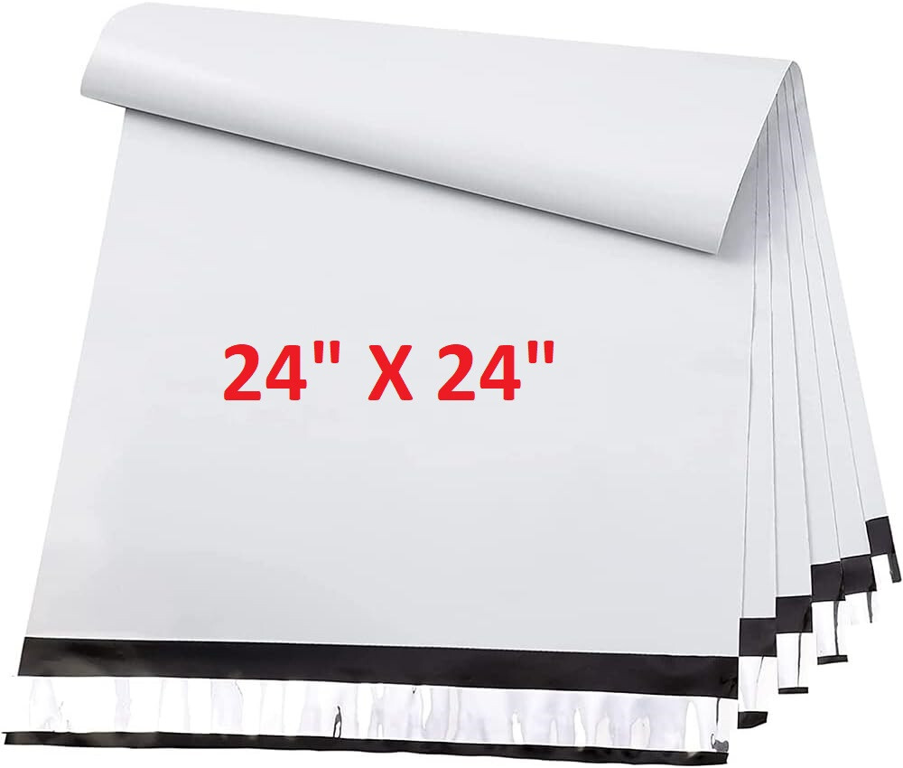 50 Pack White 24×24 Large POLY Mailer Self Seal Strong BAGS ENVELOPES SHIPPING