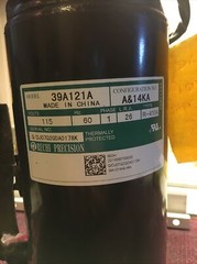 RECHI PRECISION 39A121A 115V Hz60 1P LRA 26.0 R410A Compressor