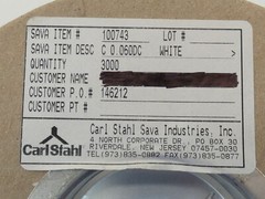 Carl Stahl Sava Industries 100743 White Cord – NEW Surplus!