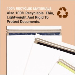 Flat Mailers 11″x13.5″ – 100-Pack Durable Rigid Envelopes for Shipping & Storage