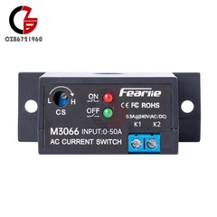 Current Sense Switch Relay AC Detection Alarm Current Adjustable Self-Powered