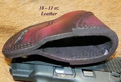Gary C’s Avenger “XH” OWB Left Hand HOLSTER S&W M&P Shield 40cal/ 9mm ; leather