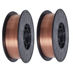 2 Pack ER70S-6 .030″ (0.8mm) Mild Steel MIG Welding Wire 11-lb Roll Wire