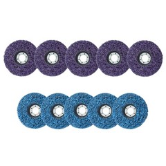 10 Pack: 4-1/2″ x 7/8″ Diamond Discs Stripping Wheel (5 pcs purple & 5 pcs blue)
