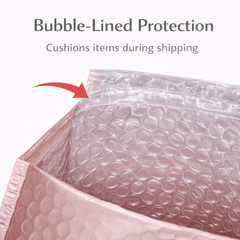 Matte Rose Gold Poly Bubble Mailers #2 8.5×12 Padded Envelopes 25 50 100 200