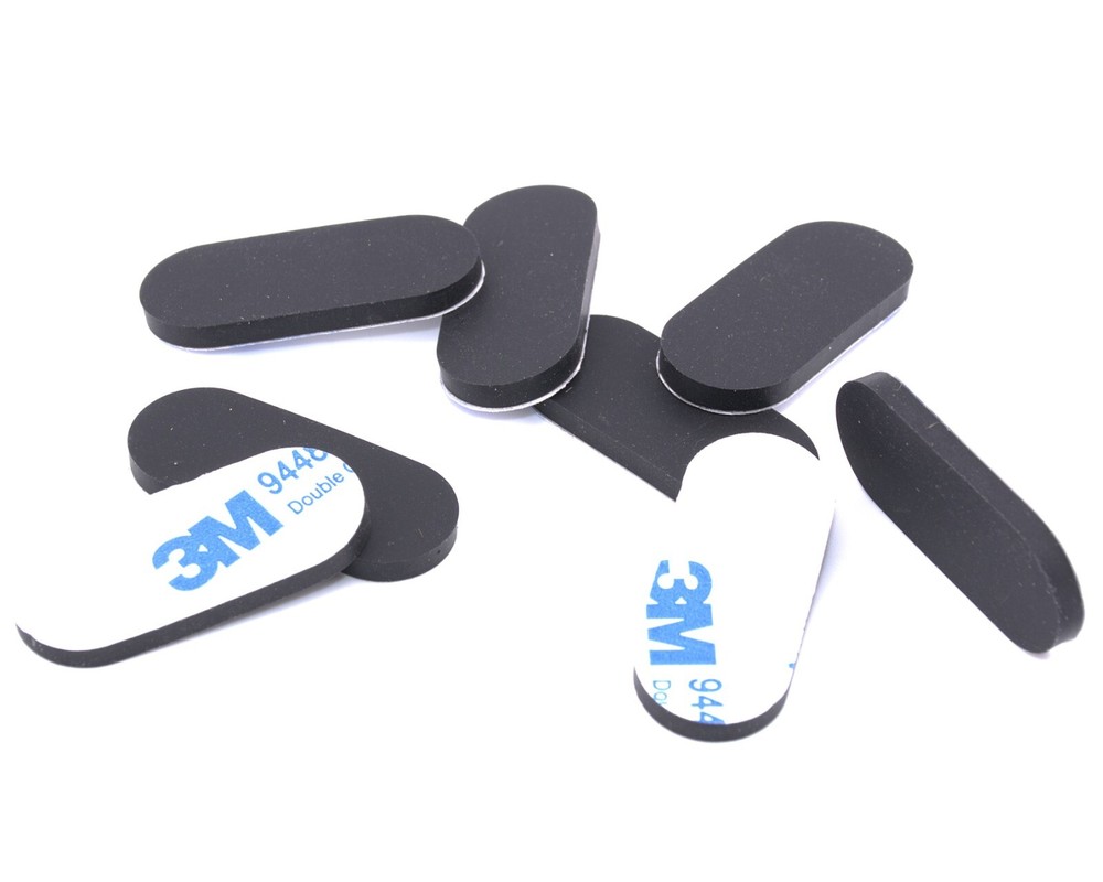 5/8″ x 1-3/8″ x 1/8″ Oval Peel & Stick Silicone Rubber Feet – Audio & PC Repair