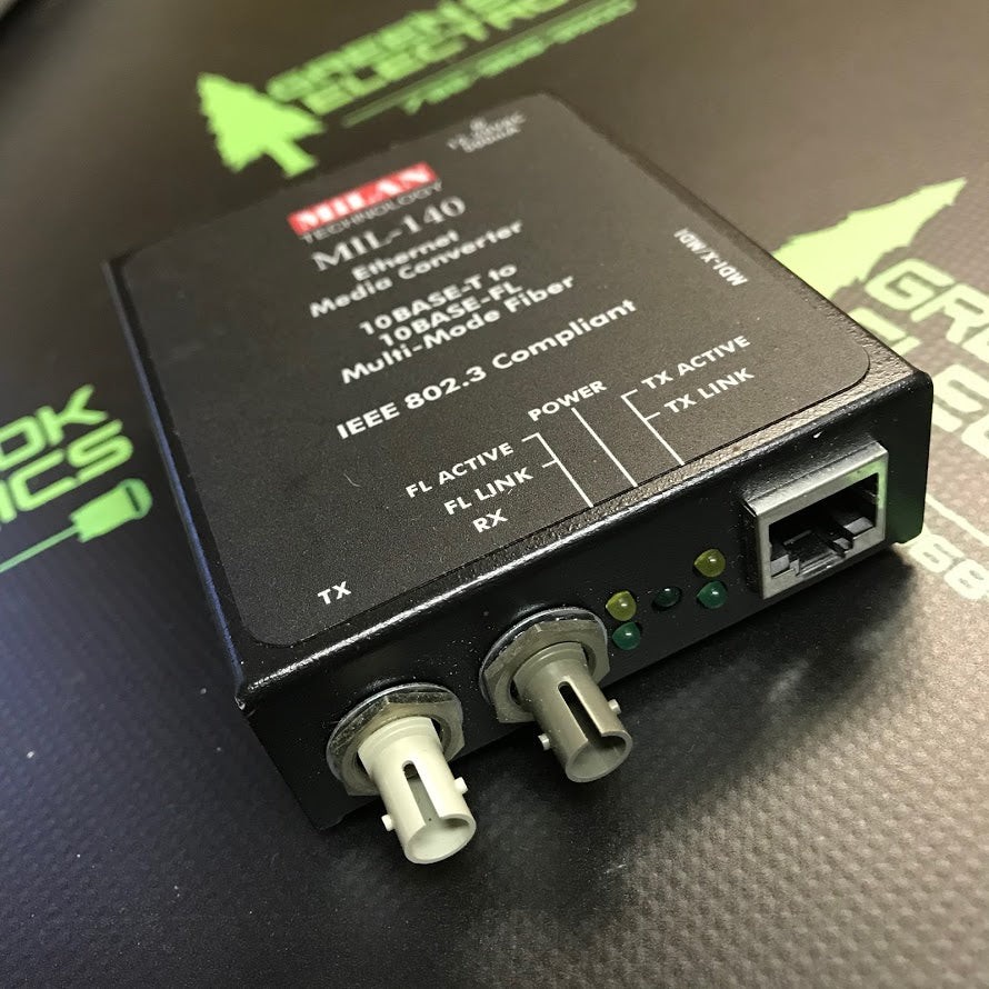 MIL-140 – MILAN TECHNOLOGY – ETHERNET MEDIA CONVERTER, FIBER TO RJ45