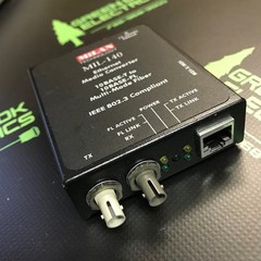 MIL-140 – MILAN TECHNOLOGY – ETHERNET MEDIA CONVERTER, FIBER TO RJ45