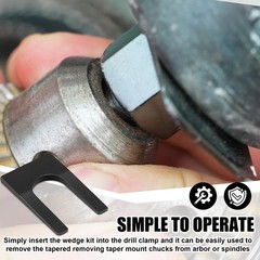 Tandefio 4 Pack Drill Chuck Removal Wedge Set Compatible 0.73 inch/ 18.5 mm
