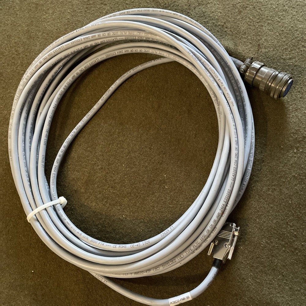 LUTZE A3142208 Flexible TP Electronic Cable; Shielded 22 AWG 4TP PLTC 50FT