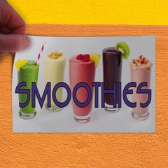 Decal Stickers Smoothies Outdoor Advertising Printing E Vinyl Store Sign Label