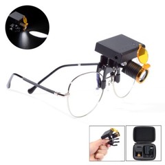 Wireless Dental 3W LED Headlight with Filter for Medical Binocular Loupes Glass