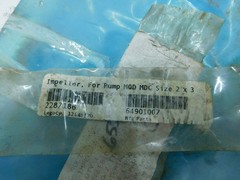 NEW Sulzer Pump Impeller, Model MDC ? 2×3, Carbon Steel CS, 10077867