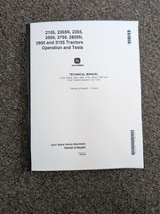 John Deere 2955 3155 Tractor Operation & Tests Service Technical Manual TM4436