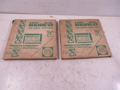 Lot of 2 Boxes of Band-It C304 100′ High Carbon Coated Steel 1/2″ Vintage