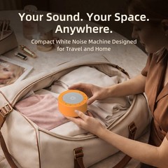 Kipcush White Noise Machine for Baby & Adults, 30 Standard, Angel V3 Orange