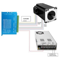 Linear Rail Guide Slide Stage Dust Cover Nema23 Closed loop Stepper Driver Kit