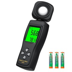 Digital Illuminance Light Meter 0~200,000 Lux 180 Rotating Sensor LCD Plant