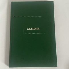 Cash Record S.E. LEDGER BOOK! NATIONAL BLANK BOOK CO. Eagle Line Vintage READ