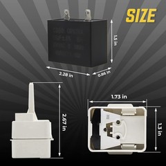 Upgraded W10613606 Refrigerator Compressor Start Relay and As Picture