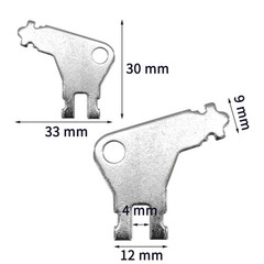 Paper Towel Dispenser Key, 5Pcs Universal Dispenser Key for GP Towel Dispense…