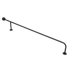 Wall Mounted Clothes Rack Clothing Racks For Hanging Clothes Closet Rod Black