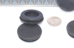 1 1/8″ Hole Size Solid Rubber Grommet without Center Hole, Fits 1/8″ Materials