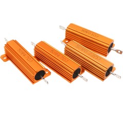 50W RX24 Aluminium Wire wound Power Resistors 5% J 0.01Ω 1Ω 2Ω 3Ω to 300KΩ/Ohm