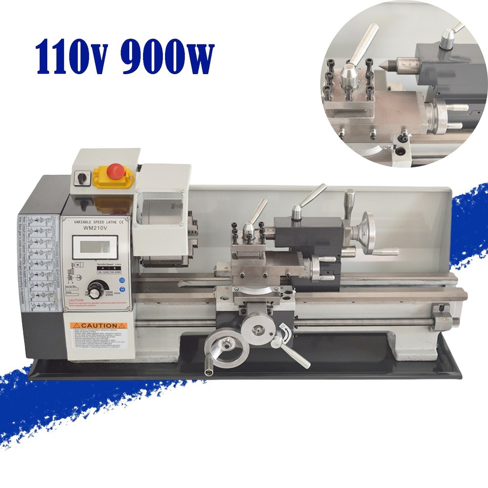 110V WM210V Metric Thread Lathe Precision Metal Brushless Motor Lathe 8″*16″