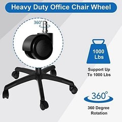 Office Chair Wheels Replacement 5 Pcs 2 Inch Office Chair Casters Heavy Duty | E
