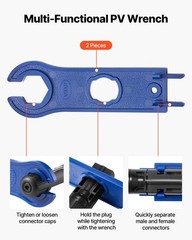 VEVOR Crimping Tool Solar Connector Crimper Tool Kit 14-10 AWG with Connectors