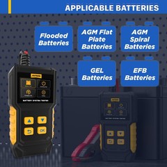 Car Battery Tester 12V 24V Battery Load Tester 30-2000 CCA Automotive Battery…