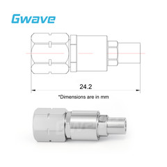 2.4mm Male to GPPO (Mini-SMP) Male Adapter, DC – 50GHz
