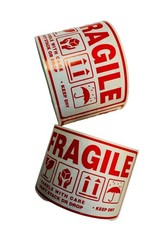 2×3 FRAGILE/DON’T STACK OR DROP/KEEP DRY, 500 labels per roll, 1-60 Rolls
