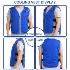 Cooling Vest for Men & Women, Adjustable Ice Jacket with 28 Reusable Ice Packs,