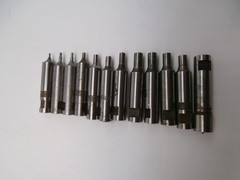 ROPER WHITHNEY Punch set lot 1/8 3/16 9/32 7/32 9/16 1/16 3/32 +5 unknown