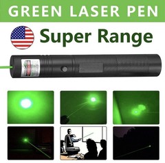Green Laser Pen Pointer 5mW 532nm Class 3A (IIIa) w/ Battery & Charger