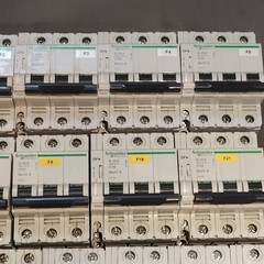 Lot of 29 Schneider Multi-9 Breakers C 60 – D20A, D10A, D25A, D2A, D6A, D4A, C2A