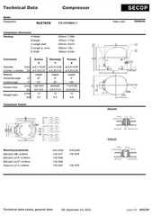 Secop NLE10CN R290 Refrigeration Compressor 2073 BTU LBP 3651 BTU MBP 115V 60 Hz